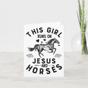 Carte Cette Fille Coule Sur Jésus Et Les Chevaux Equestr