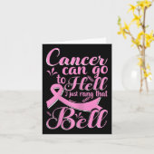 Carte Cette Fille Est Arrivée À Ring La Bell Chemo Grad  (Fleur jaune)