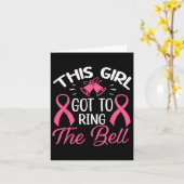 Carte Cette Fille Est Arrivée À Ring La Bell Chemo Grad  (Fleur jaune)
