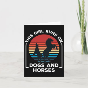 Carte Cette Fille Passe Sur Les Chiens Et Les Chevaux À