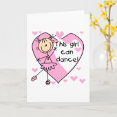 Carte Cette fille peut danser T-shirts et cadeaux (Fleur jaune)