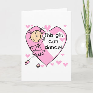 Carte Cette fille peut danser T-shirts et cadeaux