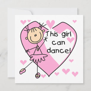 Carte Cette fille peut danser T-shirts et cadeaux