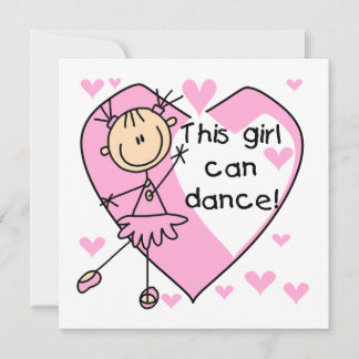 Carte Cette fille peut danser T-shirts et cadeaux