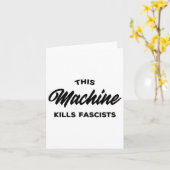 Carte Cette machine tue les fascistes 1 (Fleur jaune)