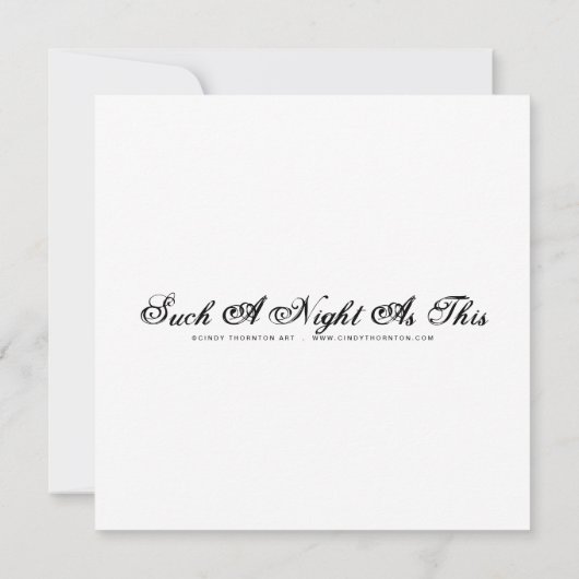 Carte Cette Nuit Comme Celle-Ci - Mini Impression (Dos)