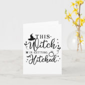 Carte Cette Sorcière Est Atteinte Automne Thanksgi (Fleur jaune)