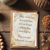 Carte Ceux que nous aimons et perdons la sympathie Citat