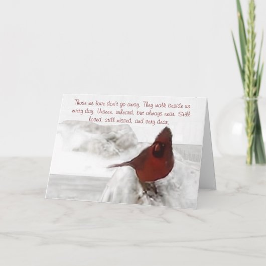 Carte "Ceux que nous aimons ne disparaissent pas" (Devant)