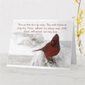 Carte "Ceux que nous aimons ne disparaissent pas" (Fleur jaune)