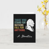 Carte Ceux Qui N'Ont Rien À Faire Tombent Hamilton (Fleur jaune)