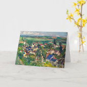 Carte Cezanne - Auvers, Vue panoramique, (Fleur jaune)