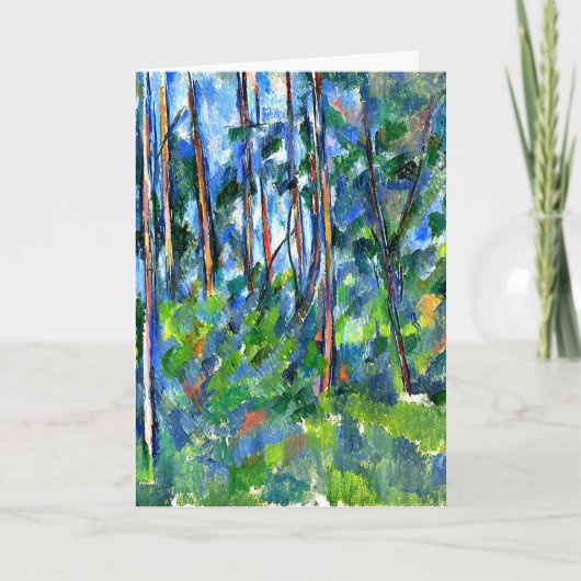 Carte Cezanne - dans les bois -1898 (Devant)