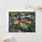 Carte Cezanne - Gros pin et Terre Rouge (Devant/Arrière en situation)