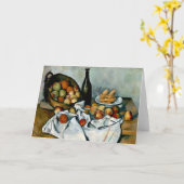 Carte Cezanne - Panier de pommes (Fleur jaune)