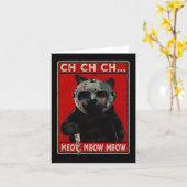 Carte CH CH...Meow Meow Meow Meow (Fleur jaune)