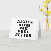 Carte Cha Cha Cha Me Rend Meilleur (Fleur jaune)