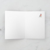 Carte Chaffinch d'Oiseau Aquarelle, joyeux mari d'annive (Intérieur)