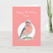 Carte Chaffinch, Joyeuse femme d'anniversaire (Devant)