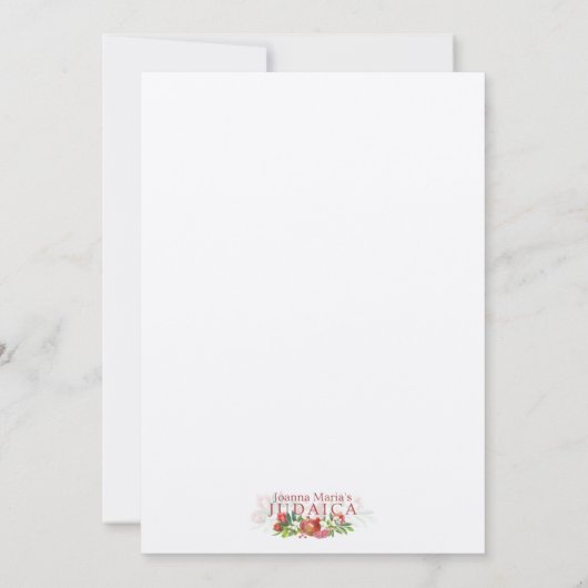 Carte Chag Chanukah Sameach - Happy Hanoukka Hebrew (Dos)