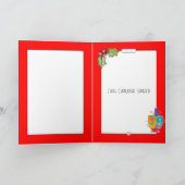 Carte Chag Chanukkah Sameach Hanukkiah (Intérieur)