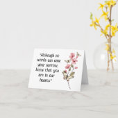 Carte Chagrin de Papillon (Fleur jaune)