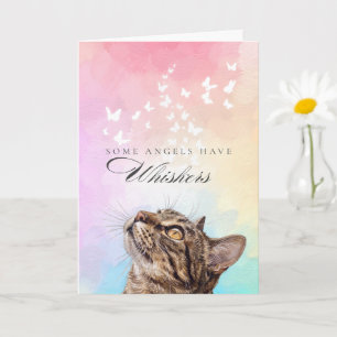Carte Chagrin de Perte de Chat Tabby Brun Arc-en-Ciel av