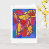 Carte Chai Mosaïque IV (Fleur jaune)