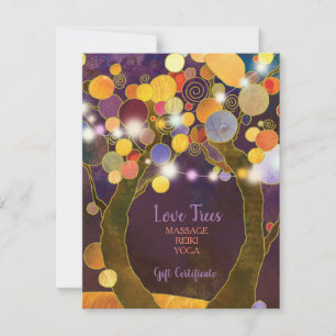 Carte Chaîne Love Trees Business Certificats Cadeaux