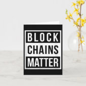 Carte Chaînes de blocs - Drôle Blockchain cadeau Crypto (Fleur jaune)