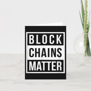 Carte Chaînes de blocs - Drôle Blockchain cadeau Crypto