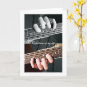 Carte Chaînes de guitare Abstraites (Fleur jaune)