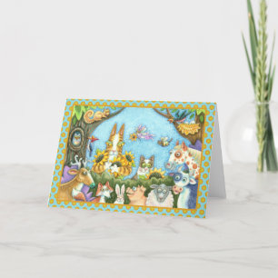 CARTE CHAÎNES N'FITZ ET MENAGERIE D'AMIS, AMUSANT