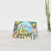 CARTE CHAÎNES N'FITZ ET MENAGERIE D'AMIS, AMUSANT (Devant)