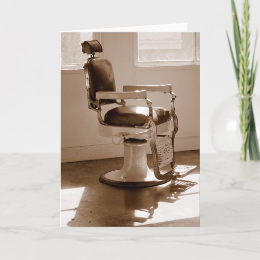 Carte Chaise de coiffeur antique (Devant)