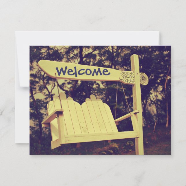 Carte Chaise de suspension blanche (Devant)