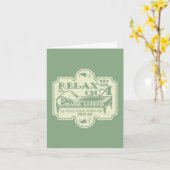 Carte Chaise Longue (Fleur jaune)