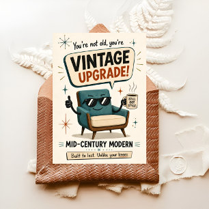 Carte Chaise Rétro Humour Anniversaire