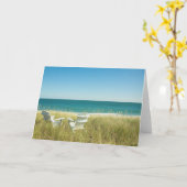 Carte Chaises d'Adirondack dans les dunes (Fleur jaune)