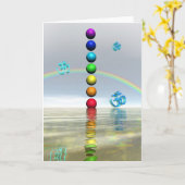 Carte chakras blancs (Fleur jaune)