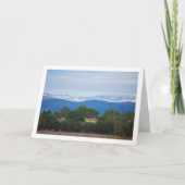 Carte Chalet Jaune et Montagnes Neige (Devant)