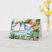 Carte Chalet rouge de la Baie II (Fleur jaune)