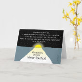 Carte Chaleureux voeux sur votre solstice d'hiver! - (Fleur jaune)