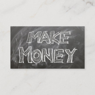 Carte Chalk Board Style "Make Money"