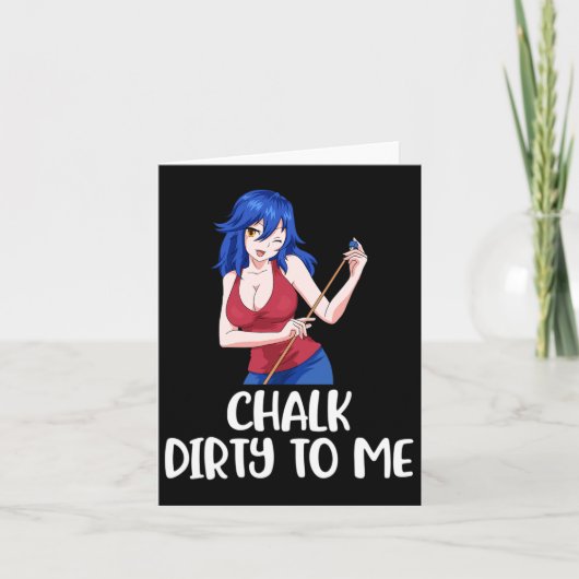 Carte Chalk Dirty Me Billard (Devant)