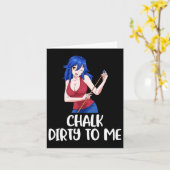 Carte Chalk Dirty Me Billard (Fleur jaune)