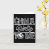 Carte Chalk Dirty Me Billiards 8 (Fleur jaune)