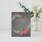 Carte Chalkboard Christian Christmas (Debout devant)
