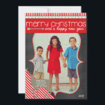 Carte Chalkboard de Noël<br><div class="desc">Carte de Noël unique et amusante pour votre famille !</div>