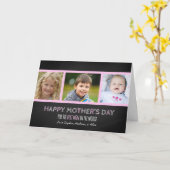 Carte Chalkboard Photo Happy Mother's Day Card (Fleur jaune)